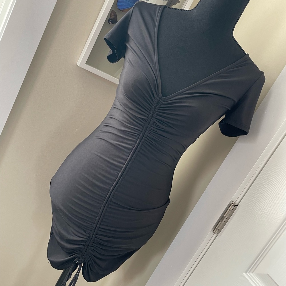 Snatched Black Mini Dress